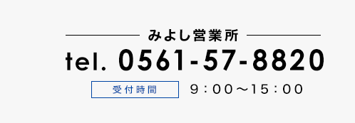 電話番号0561-57-8820